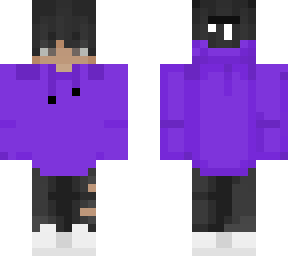 me in a purple hoodie