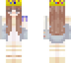 my character with techno's crown