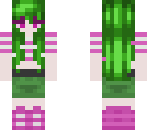 pink & green (shoe fix + hand fix)