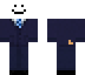 presidential skin with a black smile on it