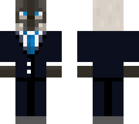 siamese cat in a blue tie suit (repost)
