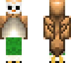 barn owl with forest green pants