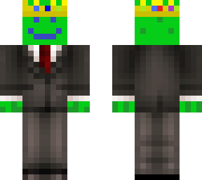 crowned business frog