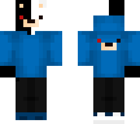 demonic polar bear blue hoodie