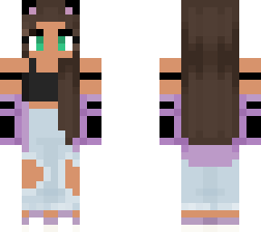 purple kitty girl