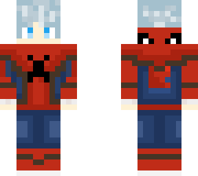 spiderman but with a suit under:)