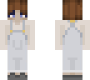 brown hair blue eyed boy wearing overalls