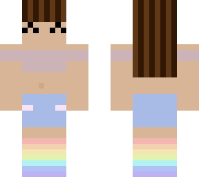 cropped shirt with rainbow socks