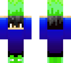 lime boy and my crappy attempt at ombre :,)