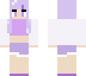 purple aesthetic girl
