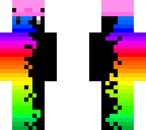 rainbow with hat