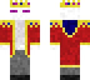 albino enderman with technoblade inspired clothes