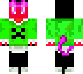 corrupted creeper cat custom maid outfit