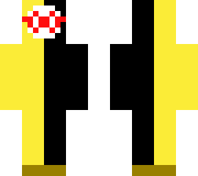 fall guy with glasses and flip flops (black and yellow)
