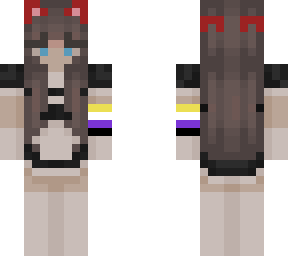 nonbinary cat maid