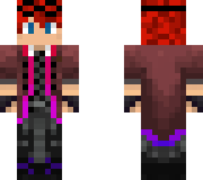 red haired suit
