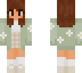 sage flower sweater