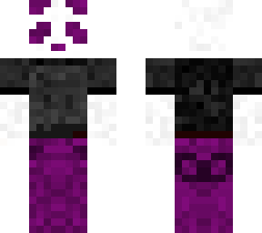casual purple panda