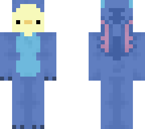 duck in stitch onesie