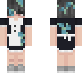my skin in a maid dress