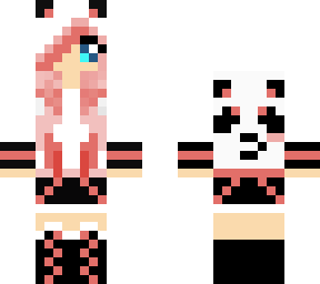 panda chica rosa