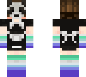 panda maid skin blue-and-green