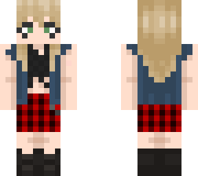 punk guy in a skirt (green eyes)