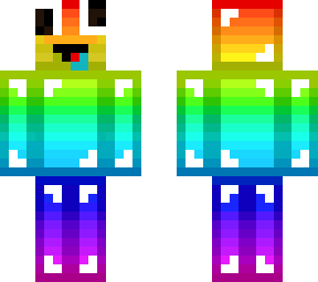 rainbow noob yt skin / supporters skin