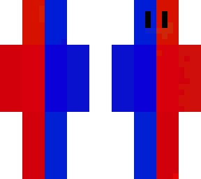 red and blue mix