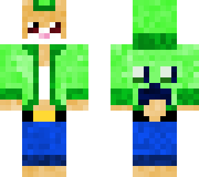 rick the hamster from kirby with a creeper hoodie