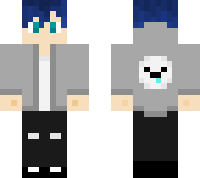 blue hair boy