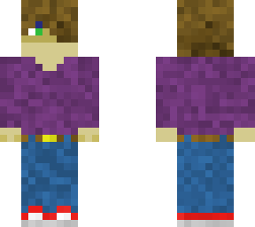 me in a purple shirt