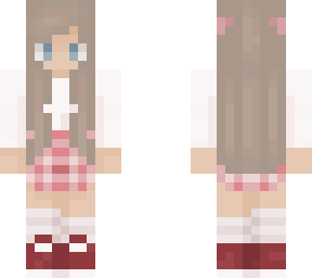 plaid skirt girl