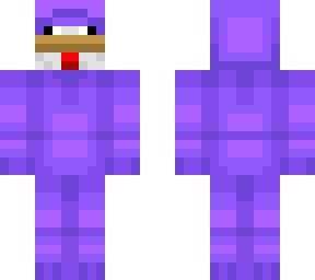 chicken in purple onesie