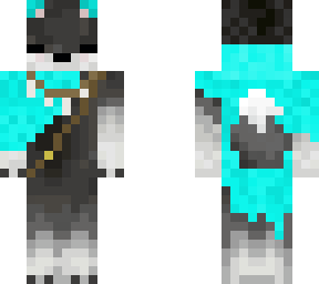 fox character but light blue