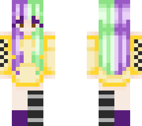 green & purple