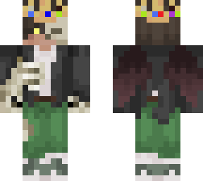 half skeleton classic + techno crown