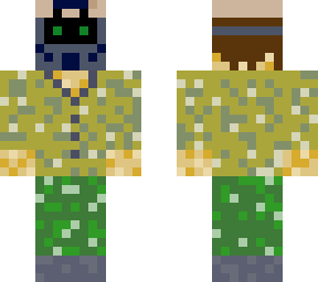 military man with gas mask and nvg