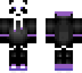 purple/black hoodie gamer panda