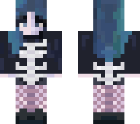 skeleton sweater girl
