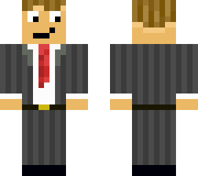 Suit N Tie (Red) | Minecraft Skin