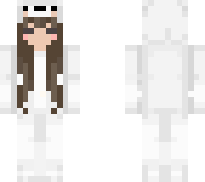 girl in cute polar bear onesie \^o^/
