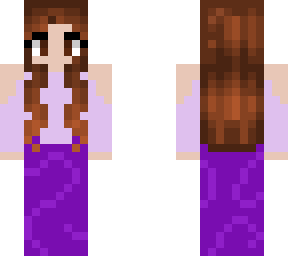 my minecraft skin but i put a fancy dress on her!
