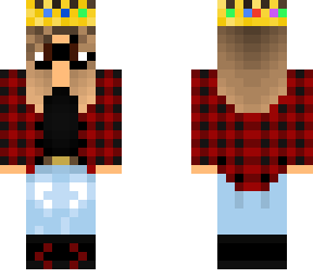 short hair with crown