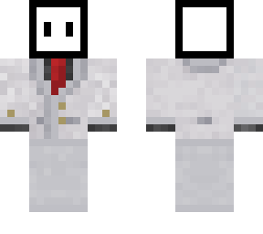 white blob in suit