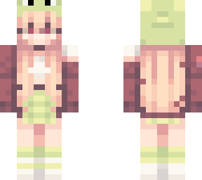 blonde haired girl with frog cap (edited skin from vqmpmcxie)
