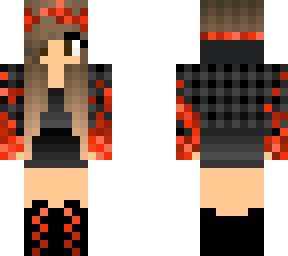 cute autumn girl (red)