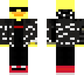 drippy duck with shades and air pods (hood)