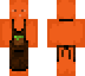 orange with an apron