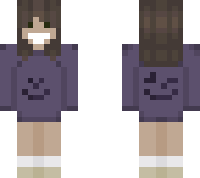 purple smile girl